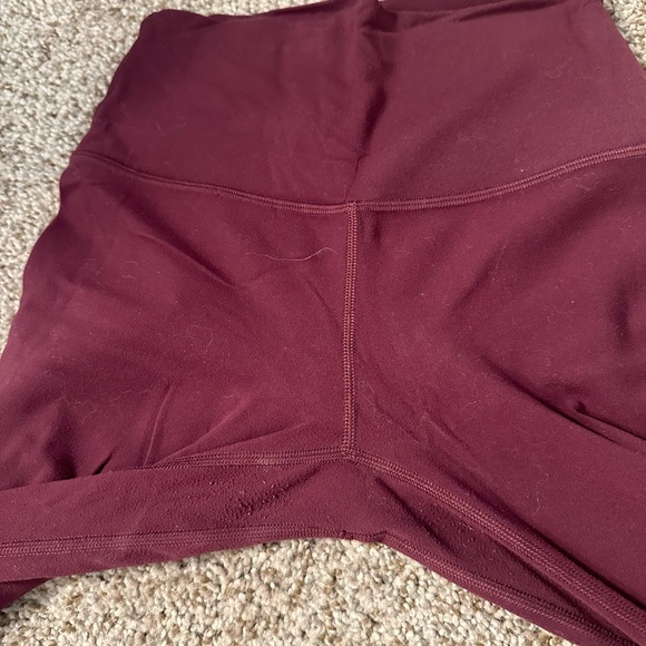 Lululemon maroon align 25” size 4 - Picture 2 of 5